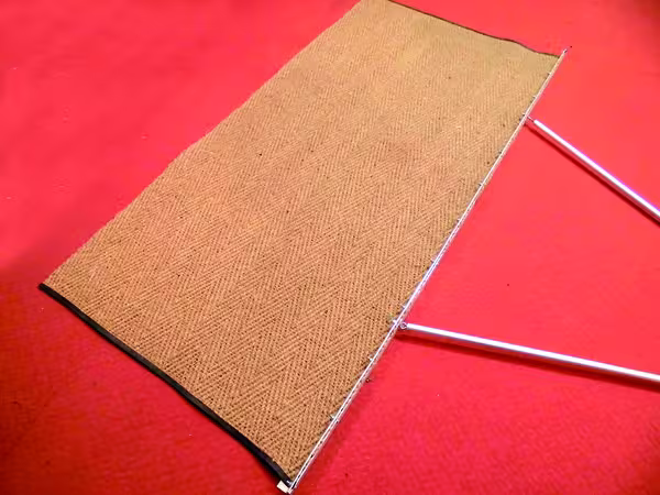 Tennisplatz-Abziehteppich mit Zugseil